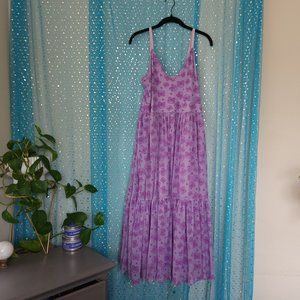 Animal Crossing X Blackmilk Collab Midaxi Dress TImmy & Tommy Purple Siz…